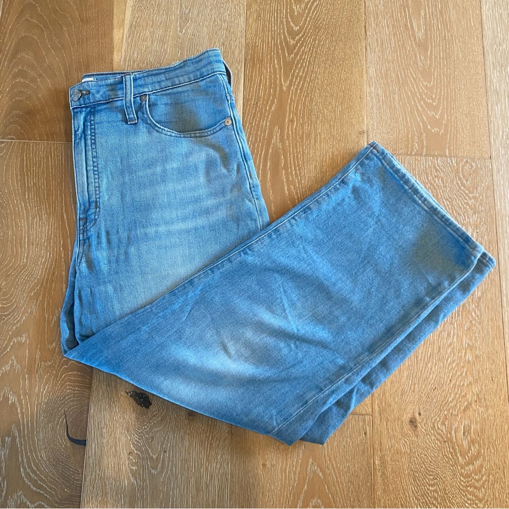 Madewell Slim Wide Leg Crop Jeans